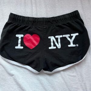 I Love NY Women's Black Shorts